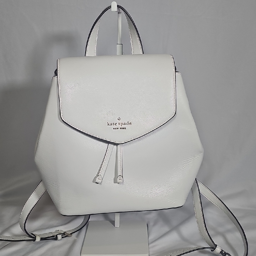 Kate Spade Lizzie Medium White Backpack